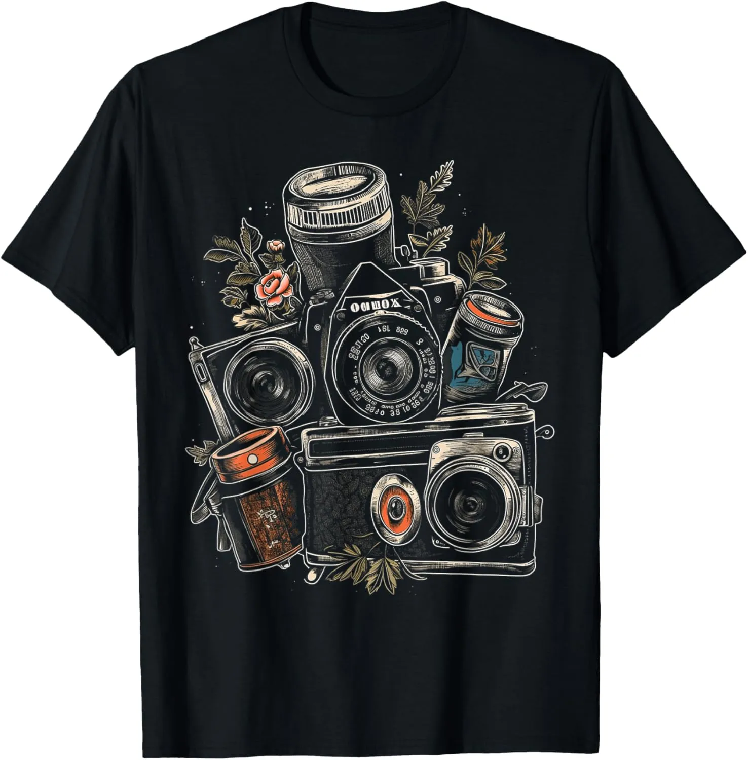 Photography Lover Gifts Tee Camera Vintage Graphic Tees T-Shirt