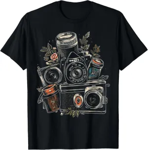 Photography Lover Gifts Tee Camera Vintage Graphic Tees T-Shirt