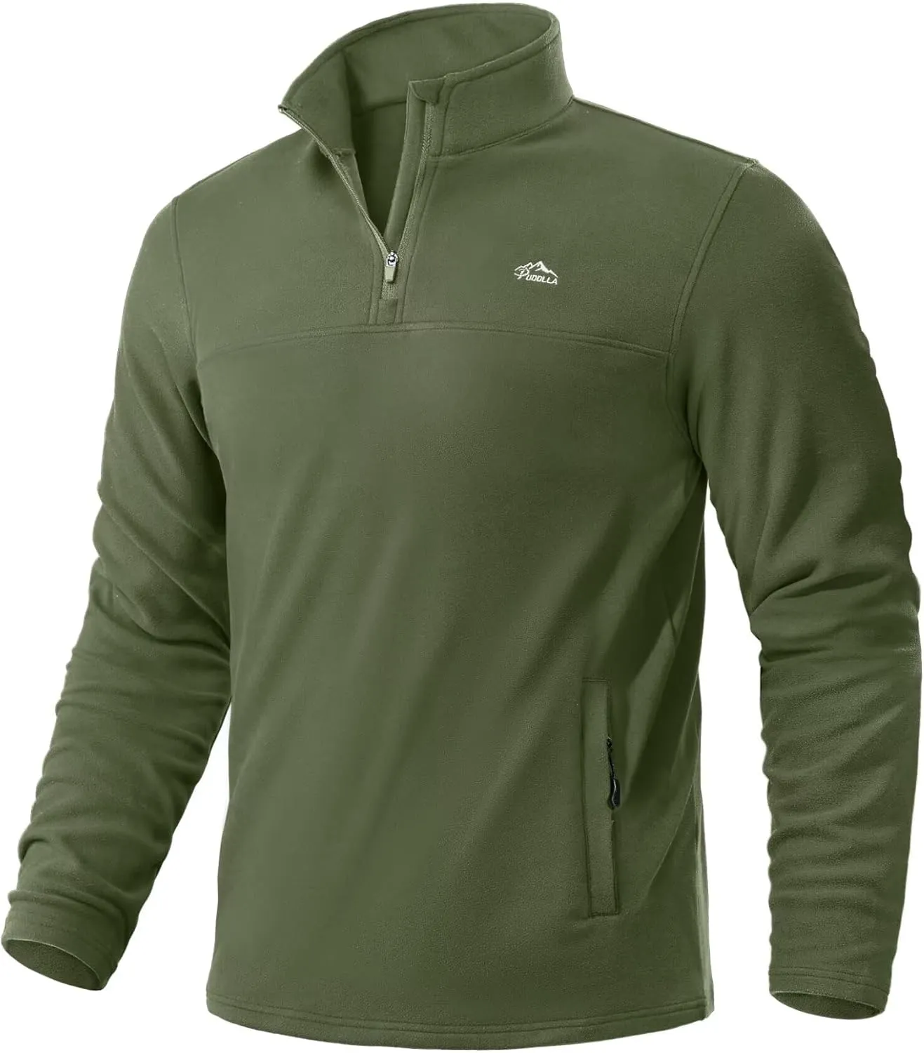 Pudolla Men's 1/4 Zip Pullover Sweatshirts Fleece Warm Soft Sweatshirts with Pockets for Running Athletic Workout Golf