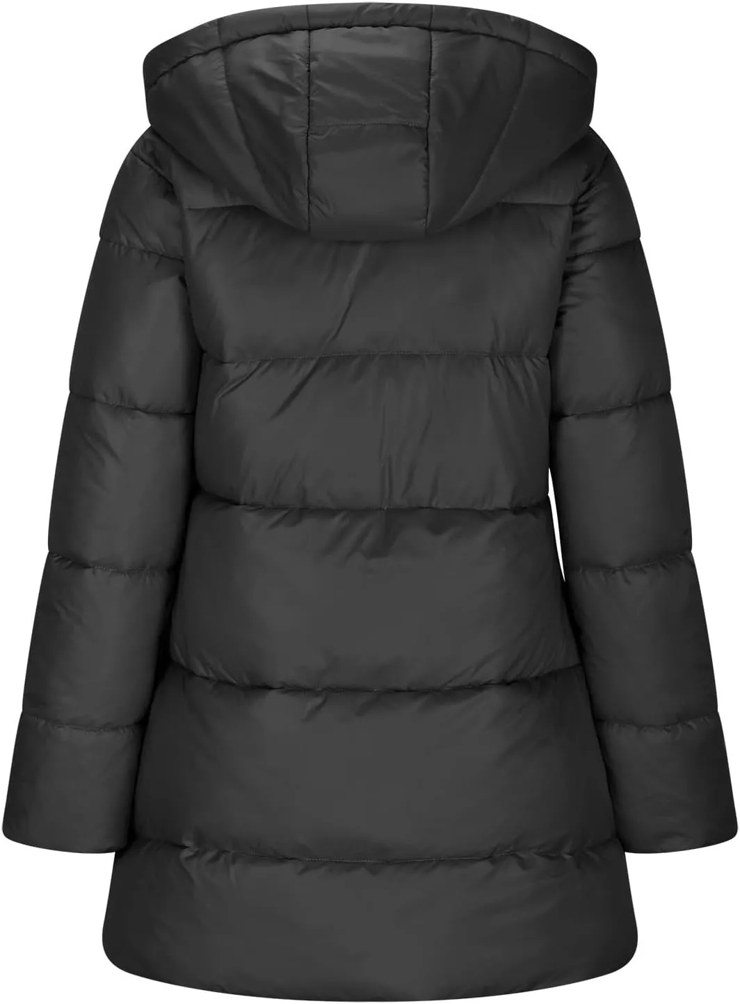 Puffer Jacket Womens Fleece Lined Thicken Parka Button Down Cotton Warm Fashion Casual Coats 2024 Outfits with Pockets