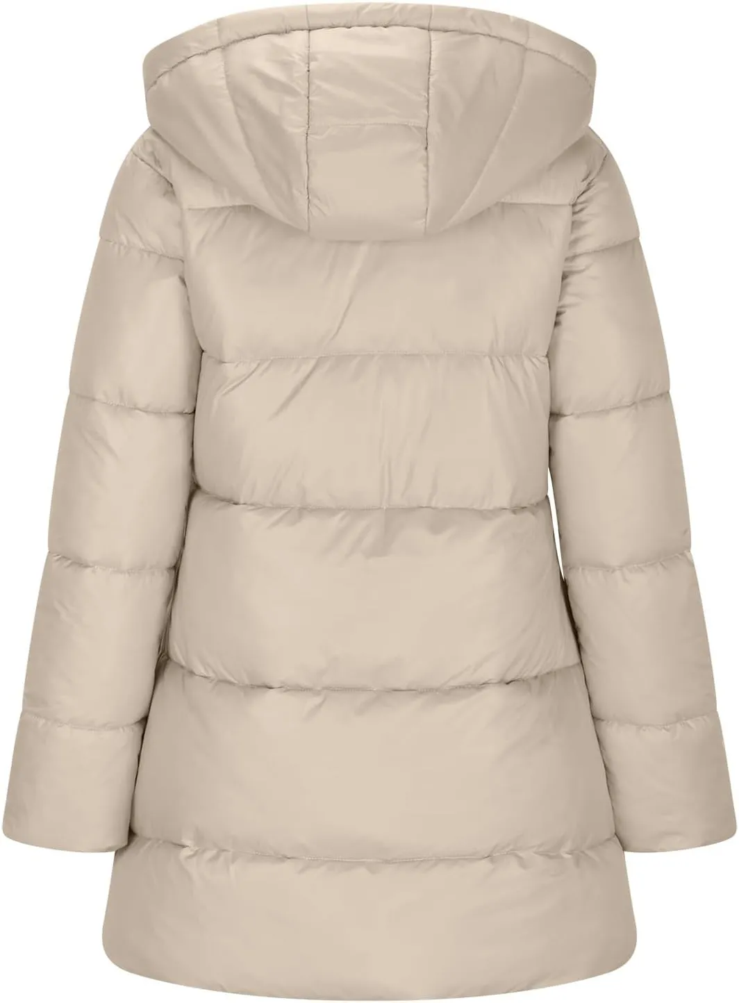 Puffer Jacket Womens Fleece Lined Thicken Parka Button Down Cotton Warm Fashion Casual Coats 2024 Outfits with Pockets