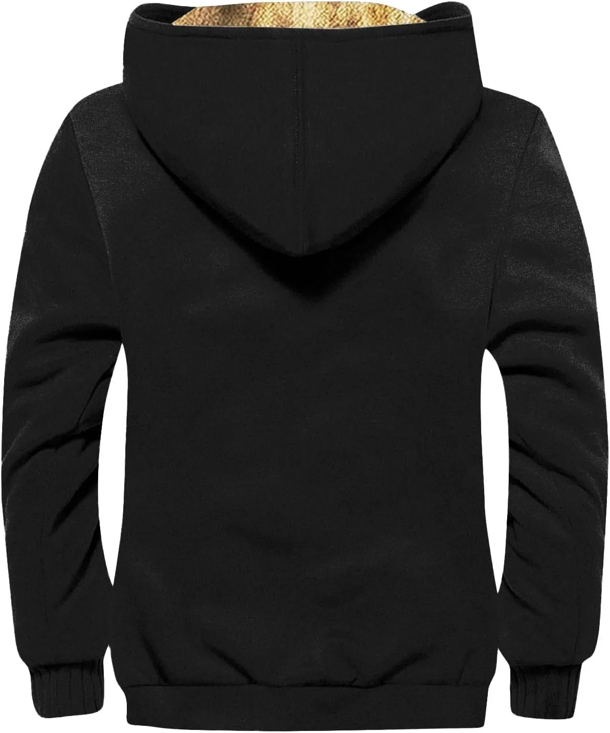 RTRDE Men's Winter Coats Thick Sherpa Lined Zip Fleece Hoodie Jacket Coat Outwear Chamarra Para Hombre, M-7XL