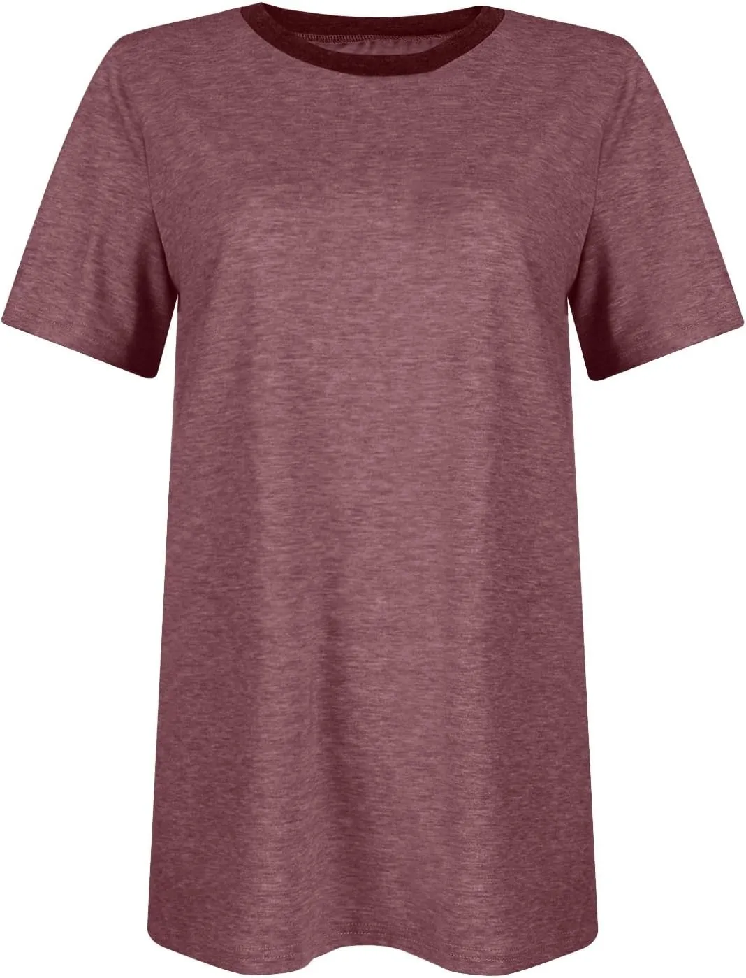 Short Sleeve Shirts for Women Casual Crewneck Summer Tops Oversized T Shirts Trendy Cotton Tshirts Basic Tees