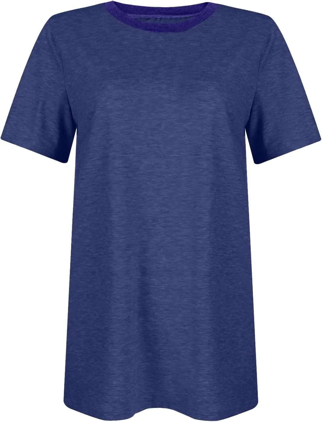 Short Sleeve Shirts for Women Casual Crewneck Summer Tops Oversized T Shirts Trendy Cotton Tshirts Basic Tees
