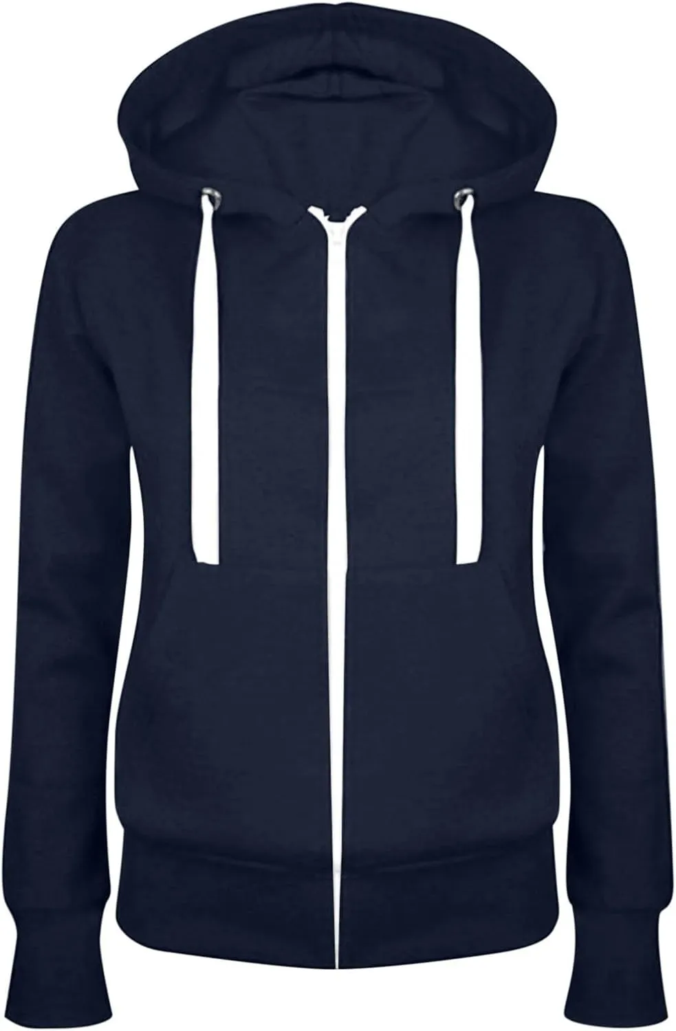 SMIDOW Full Zip Up Hoodies For Women Fall Fashion 2023 Fleece Lightweight Jackets Casual Loose Hooded Pullover Sweatshirts