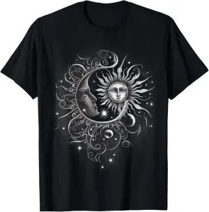 Sun And Moon Graphic Tees Men Women Boys Girls T-Shirt