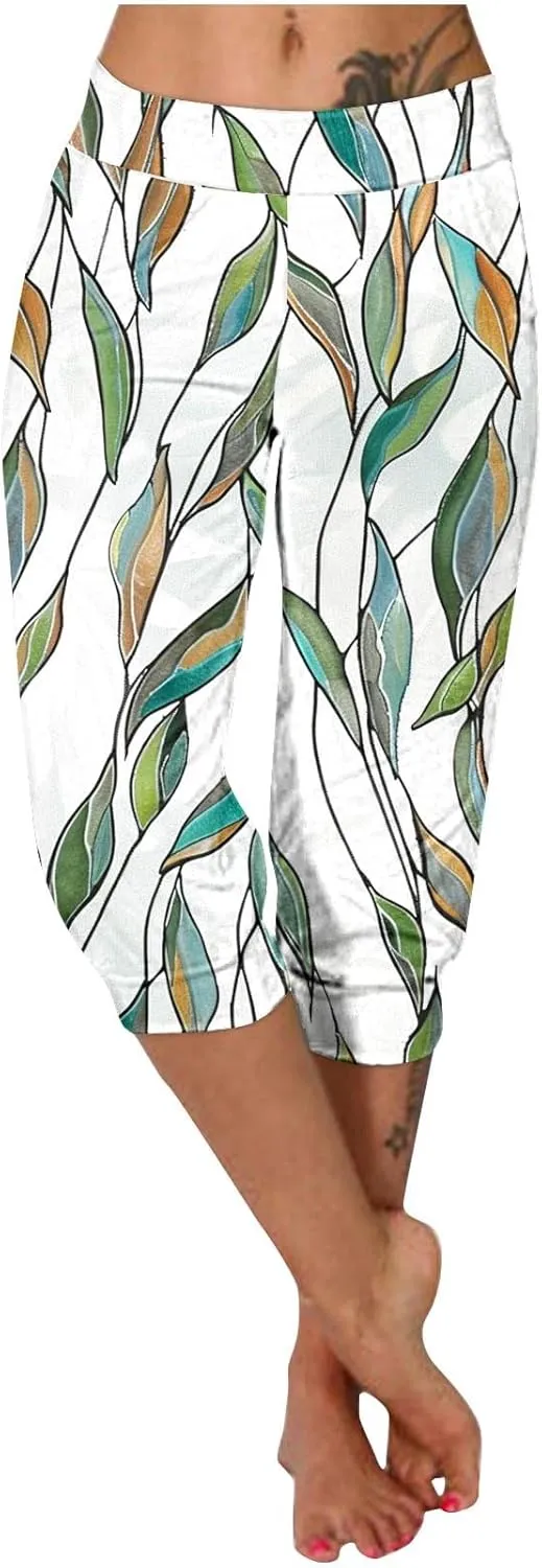 TANGNADE Women's Summer Capri Sweatpants Joggers Casual Sports Cropped Lounge Pants High Waisted Athletic with Pockets