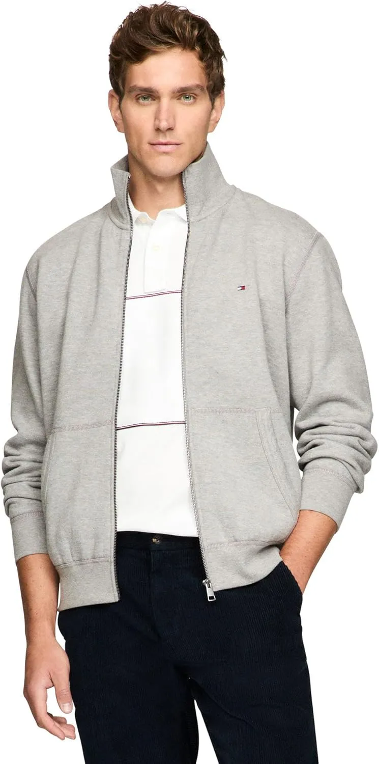 Tommy Hilfiger Men's Medium Weight Fleece Full Zip Up Sweatshirt