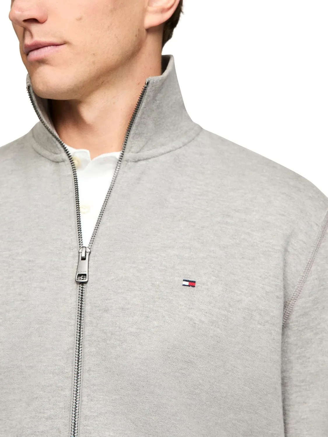 Tommy Hilfiger Men's Medium Weight Fleece Full Zip Up Sweatshirt