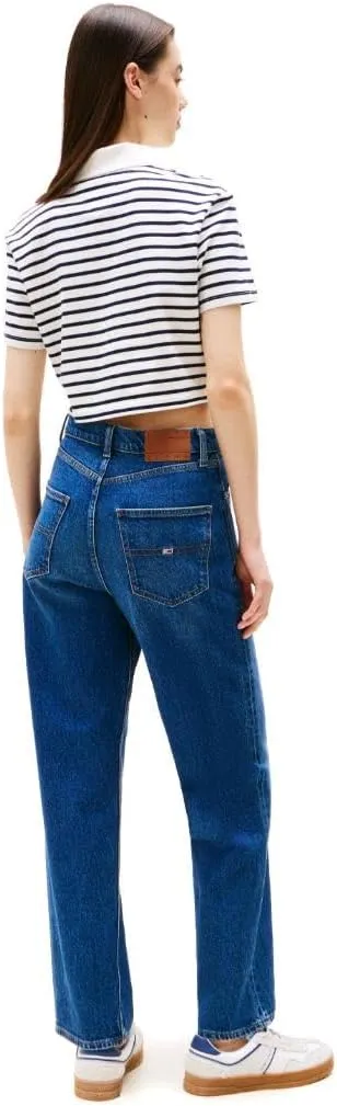 Tommy Jeans Women's Layla High Rise Slim Straight Jeans