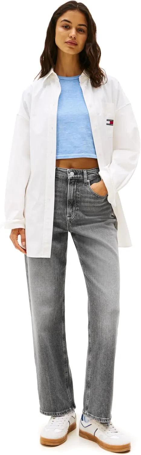 Tommy Jeans Women's Layla High Rise Slim Straight Jeans
