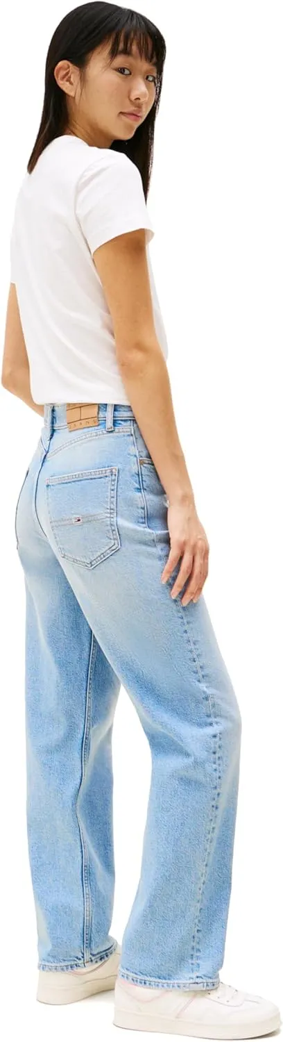 Tommy Jeans Women's Layla High Rise Slim Straight Jeans