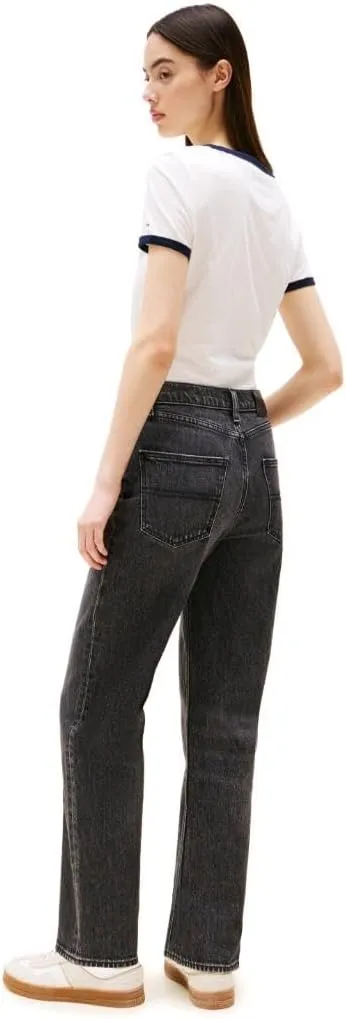 Tommy Jeans Women's Layla High Rise Slim Straight Jeans