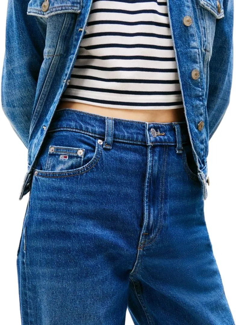 Tommy Jeans Women's Layla High Rise Slim Straight Jeans