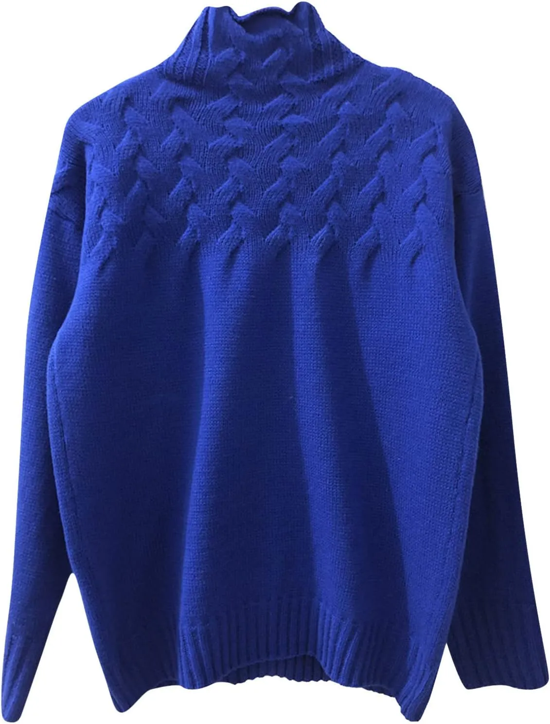 Turtleneck Sweaters for Women Pleated Front Sweatshirts Long Sleeve Crewneck Hoodies 2024 Fall Winter Warm Pullover Top