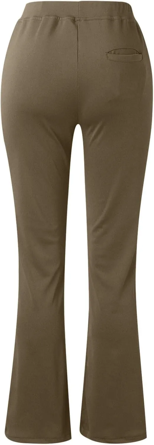 Womans Dress Pants Formal Work Trousers High Waist Slim Fit Casual Yoga Pants Stretchy Skinny Business Office Slacks