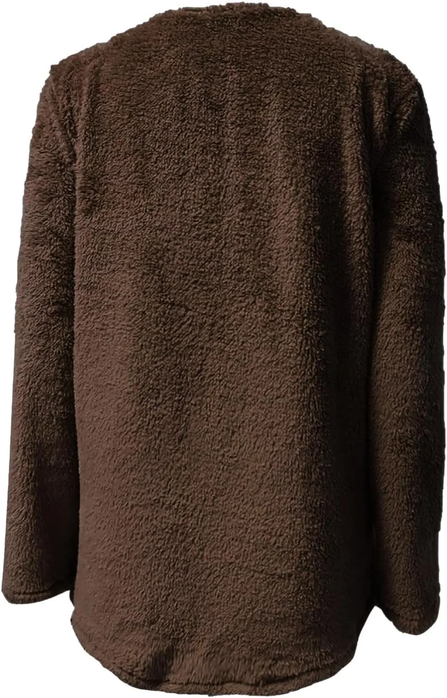 Women Fleece Winter Coats Faux Shearling Oversized Y2K Sweatshirts Long Sleeve Loose Fit Fuzzy Sherpa Pullover Tops Outerwear