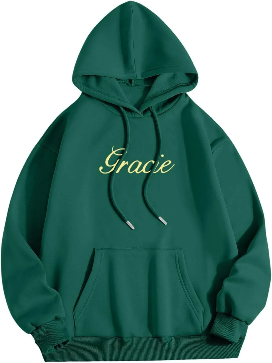 Women Hoodies Gracie I Love You I'm Sorry Letter Print Hoodie Pullover Long Sleeve Oversized Y2K Trendy Casual Shirts