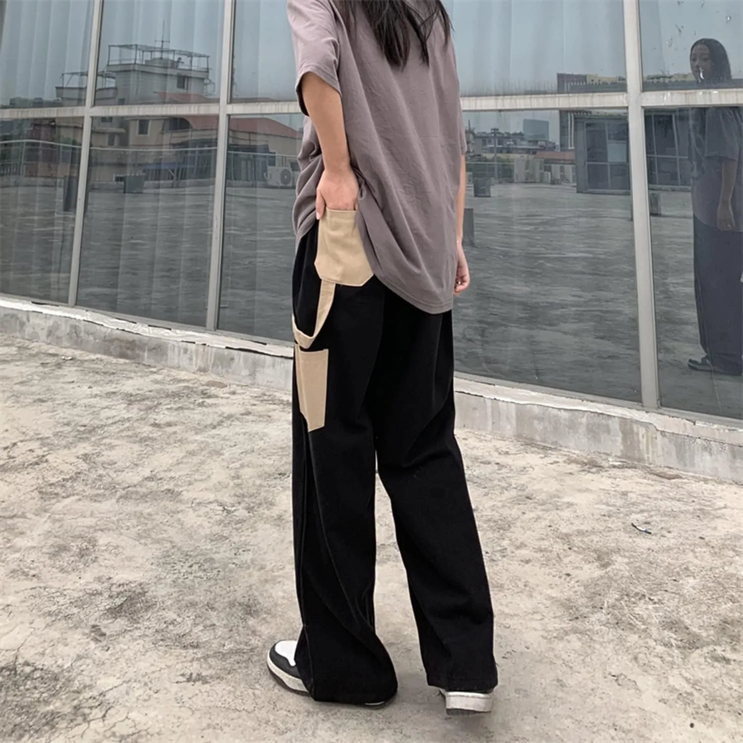 Women Joggers Goth Y2K Baggy Loose Pants Outdoor Cargo Pants Punk Streetwear