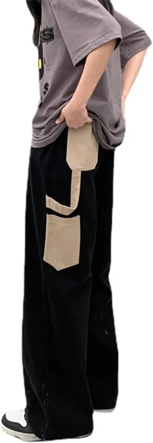 Women Joggers Goth Y2K Baggy Loose Pants Outdoor Cargo Pants Punk Streetwear