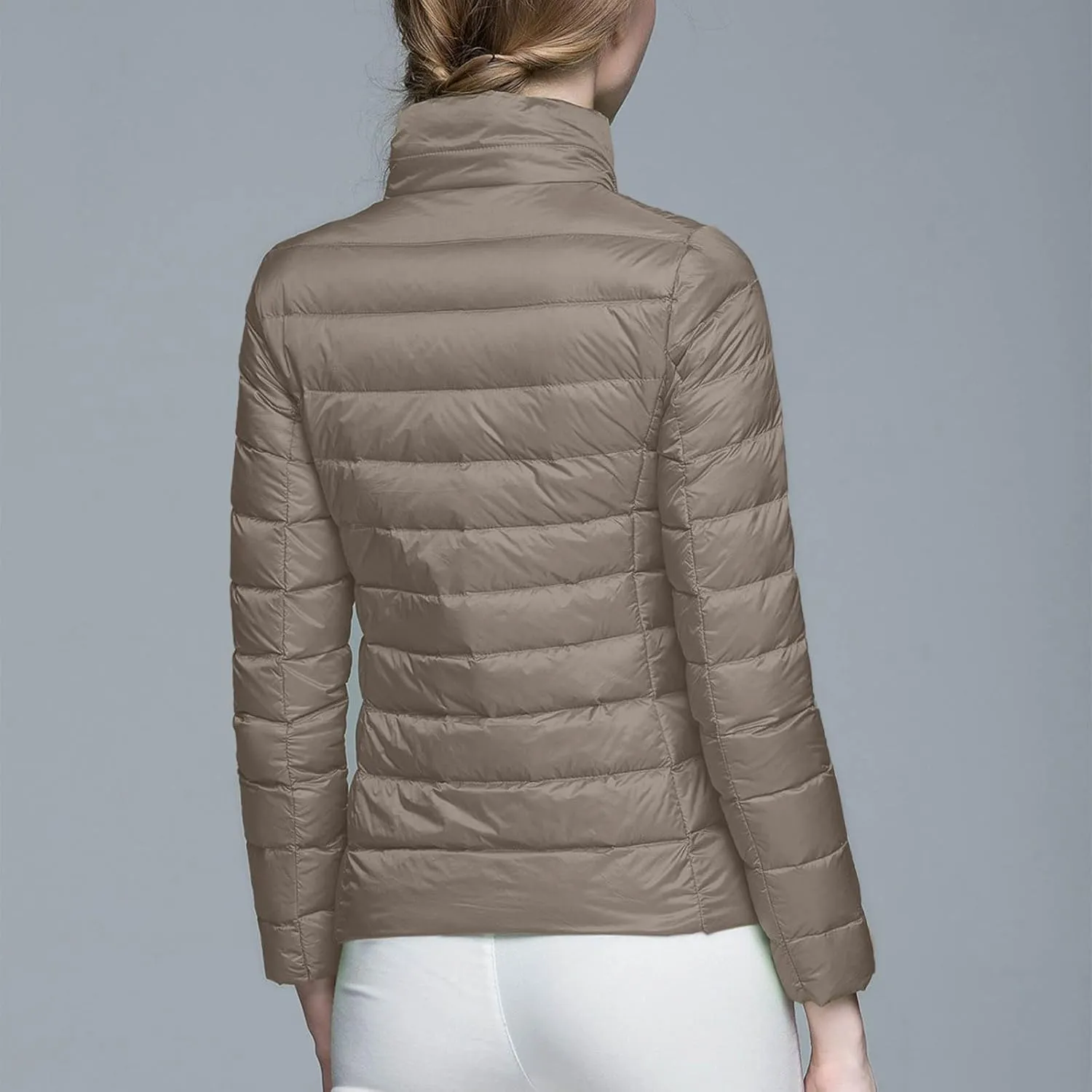 Women Puffer Jacket Reversible Fall and Winter Fashion Warm Quilted Long Hooded Padded Bubble Coat Snow Coats