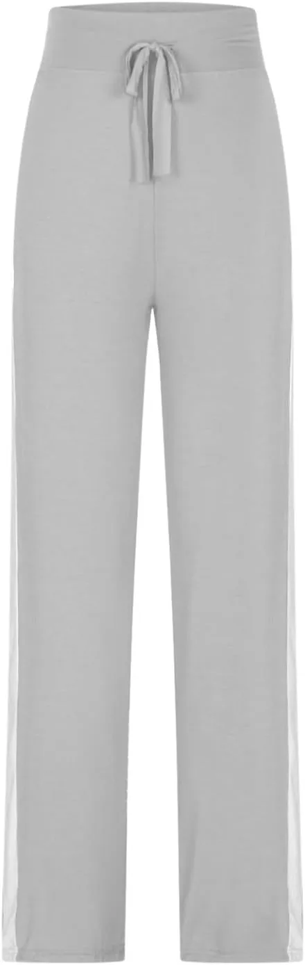 Women Yoga Pants Long Modal Comfy Drawstring Trousers Loose Straight Leg Yoga Running Athletic Lounge Pants