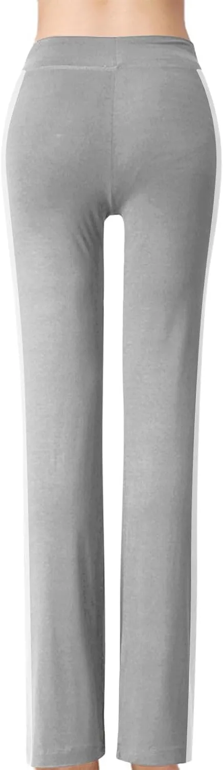 Women Yoga Pants Long Modal Comfy Drawstring Trousers Loose Straight Leg Yoga Running Athletic Lounge Pants