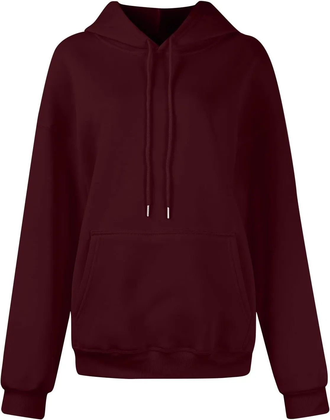 Women's Casual Oversized Hoodie Soft Fleece Pullover With Kangaroo Pocket, Perfect For Everyday