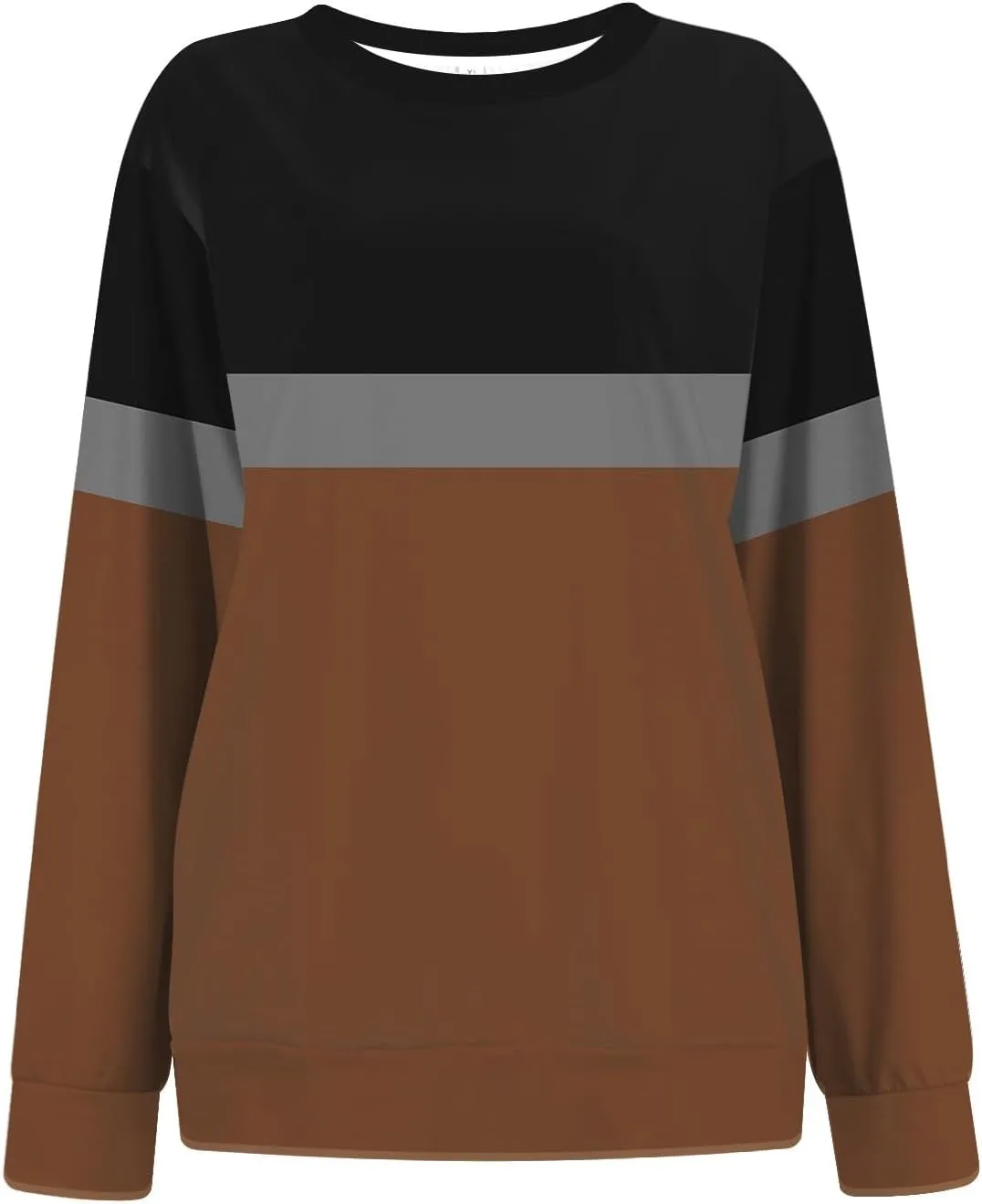 Women's Fashion Casual Long Sleeve T-Shirt Top Printed Stripe with Pocket Sweatshirt Pullover
