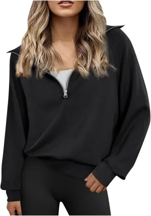 Women's Fashion Hoodies & Sweatshirts Womens Sweatshirts For Teen Girl Full-Zip Cropped Pullover Solid Color Fleece Zipper Hoodies Y2K Fall Fashion Clothes