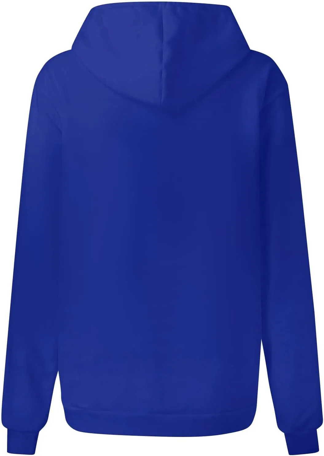Womens Fleece Button Oversized Sweatshirt Drawstring Lightweight Baggy Hoodie Drop Shoulder Hooded Pullover w/Pockets