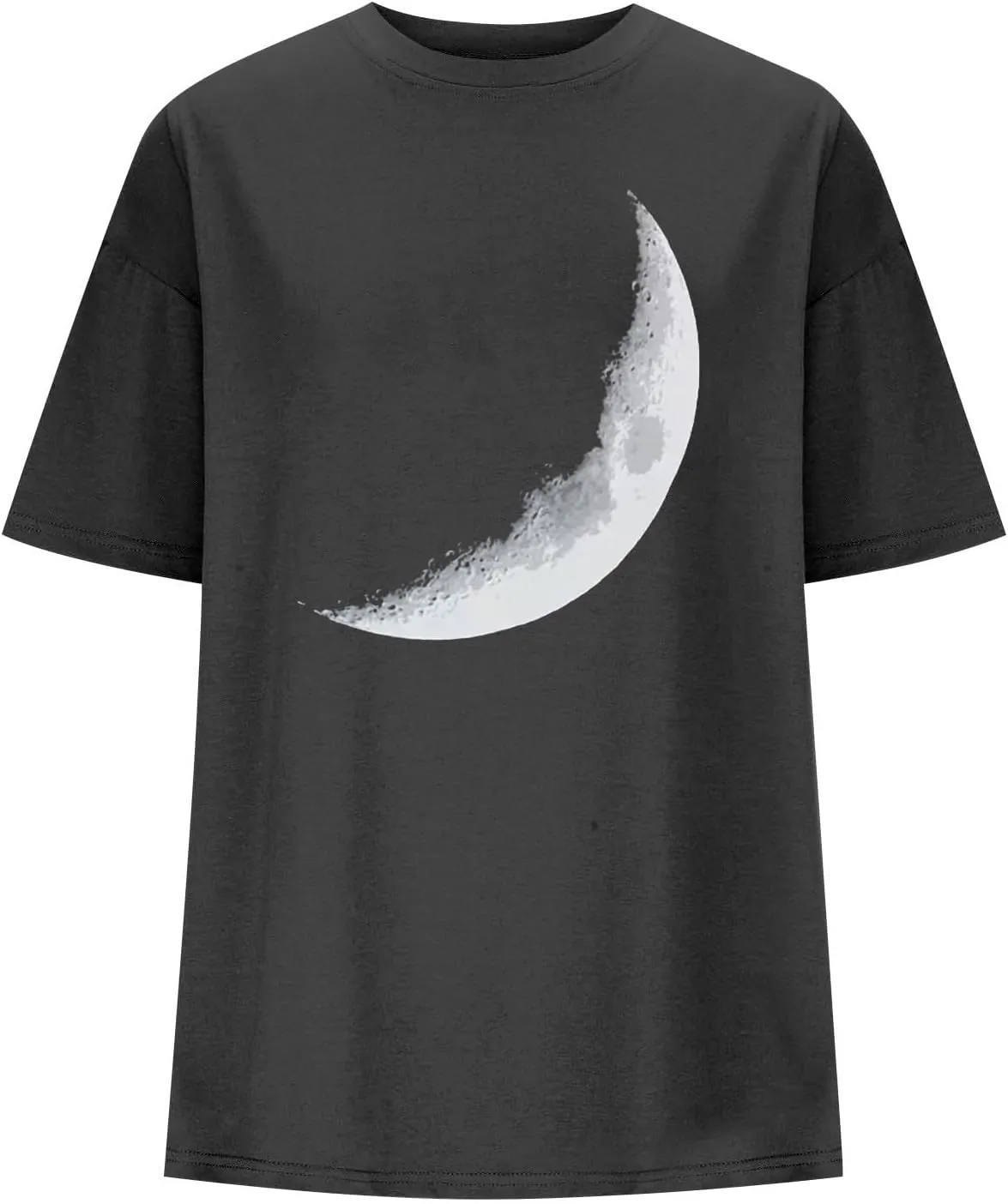 Womens Flower Graphic Oversized Tshirt Loose Crewneck Short Sleeve Tees Plus Size Athletic Spring Casual Tunic Tops