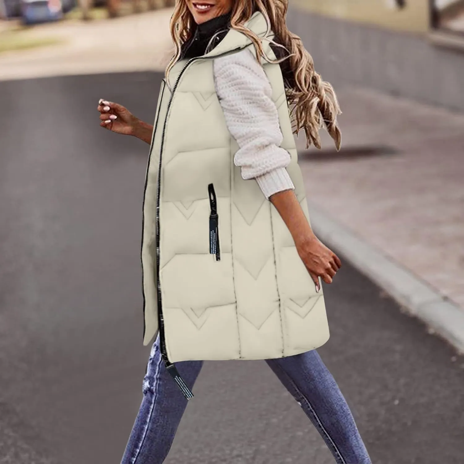Women's Hooded Winter Coat Fleece Hooded Warm Oversized Trendy Jackets Casual Lapel Long Sleeve Coats