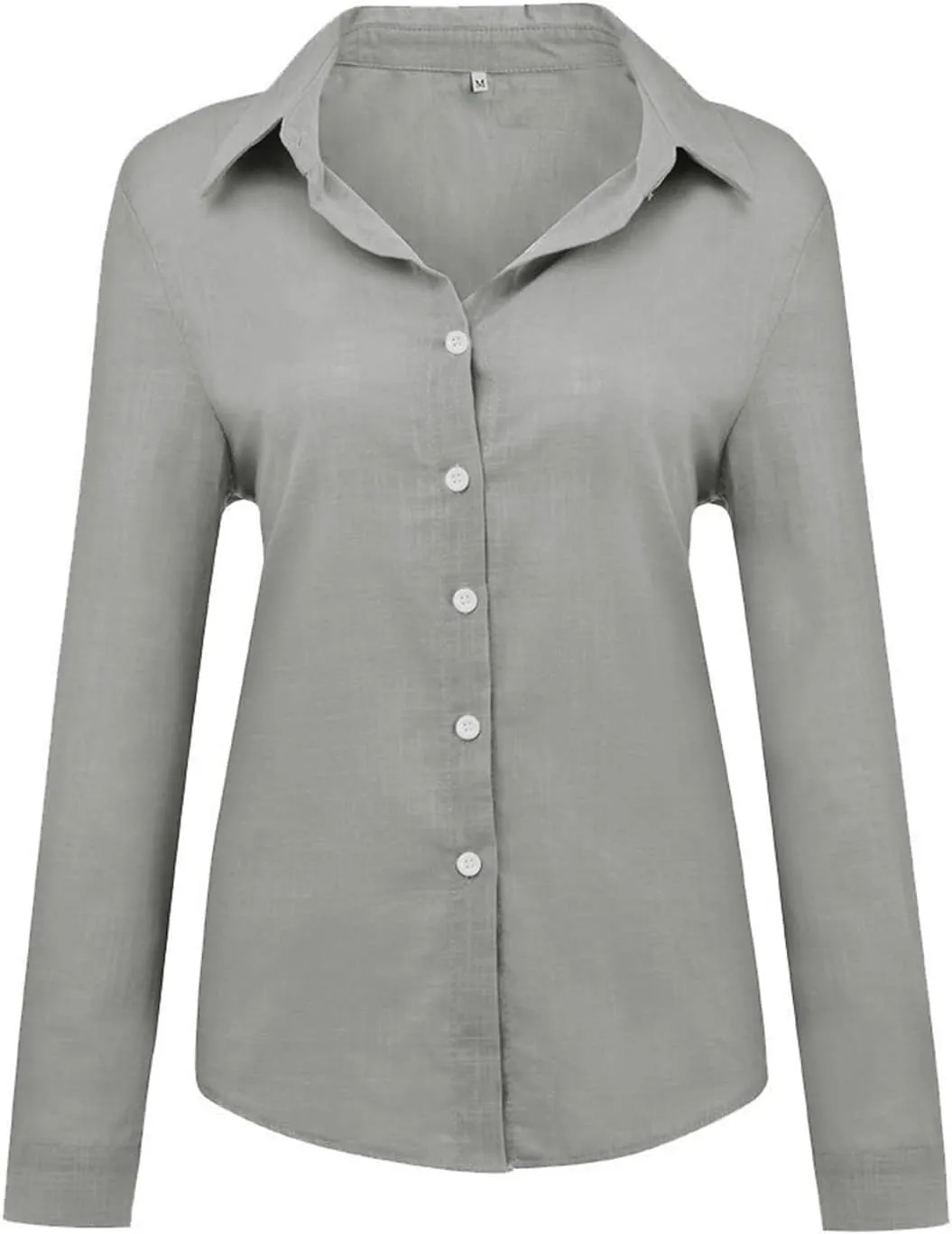 Womens Linen Shirts Summer Linen Plain Solid Short Sleeve T-Shirt Casual Loose Henley V-Neck Tee Shirts