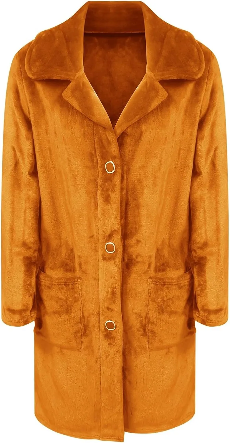 Women's Long Blazer Jackets Single Breasted Notch Lapel Oversized Work Casual Coats 2024 Fall Outerwear with Pockets