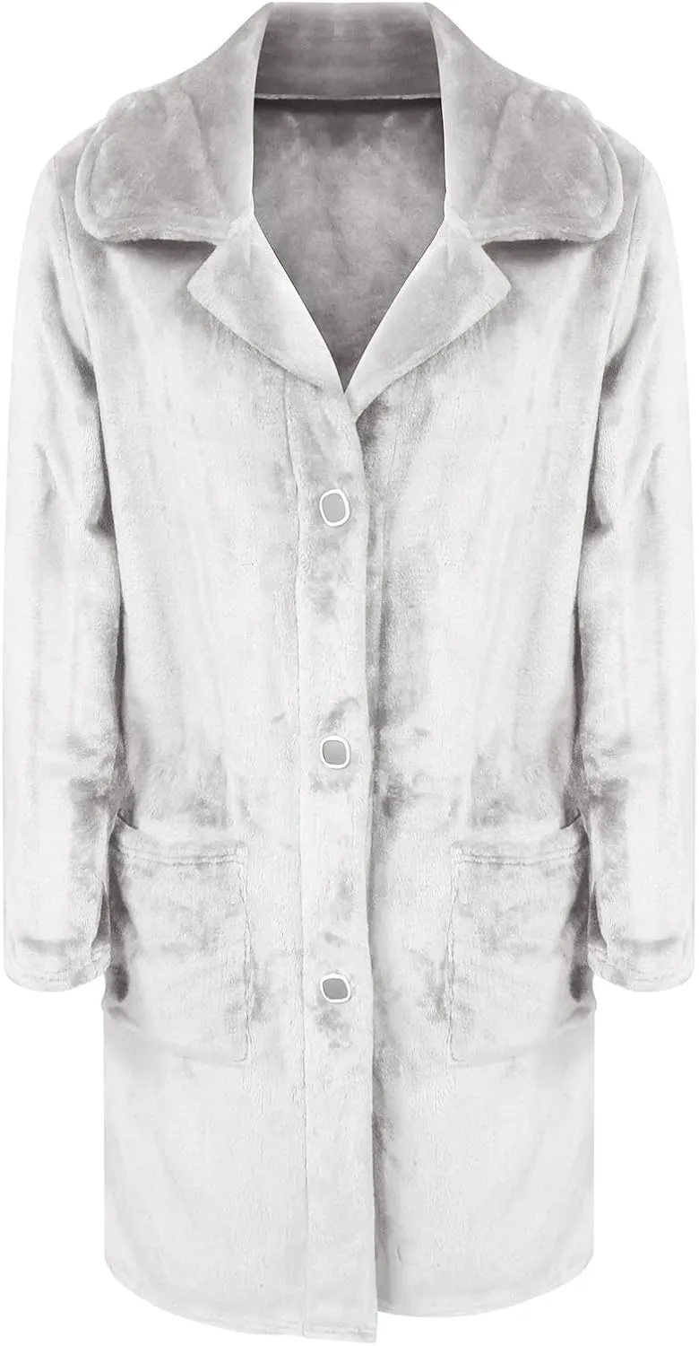 Women's Long Blazer Jackets Single Breasted Notch Lapel Oversized Work Casual Coats 2024 Fall Outerwear with Pockets