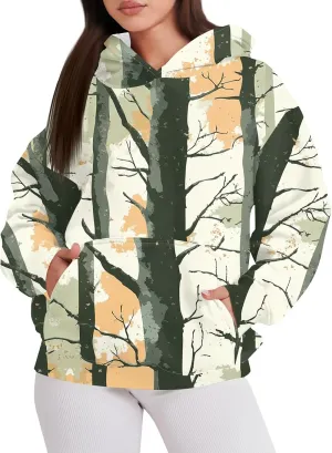 Womens Oversized Camo Sweatshirts Hoodies Loose Tops Pullover Sweaters cute hoodies Tops for women with Pocket