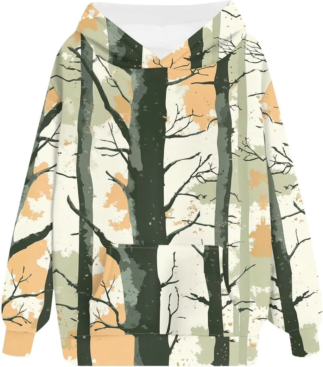 Womens Oversized Camo Sweatshirts Hoodies Loose Tops Pullover Sweaters cute hoodies Tops for women with Pocket