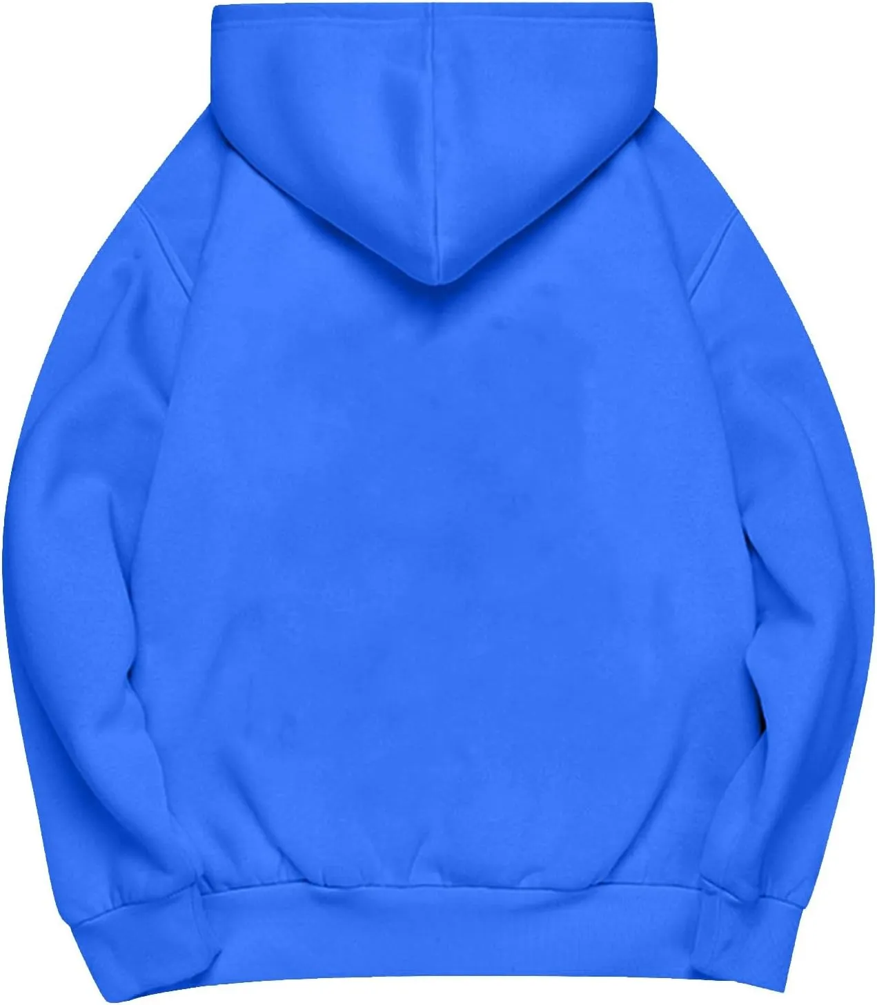 Womens Oversized Hoodies Fleece Solid Color Long Sleeve Sweatshirts with Pockets Winter Basic Pullover 2024 Fashion Tops