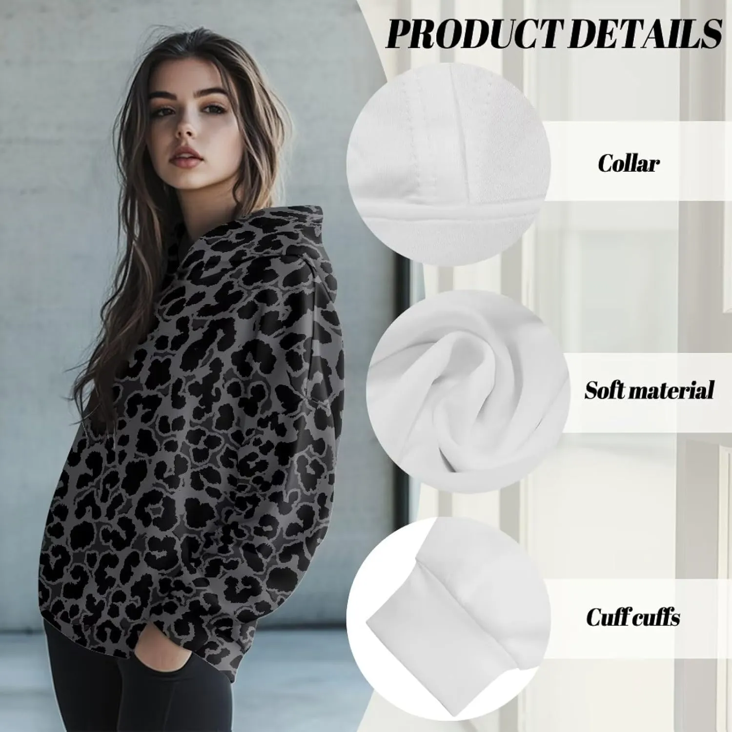 Women's Oversized Hoodies Pullover Hooded Sweatshirt Long Sleeve Tops for Any Occasion