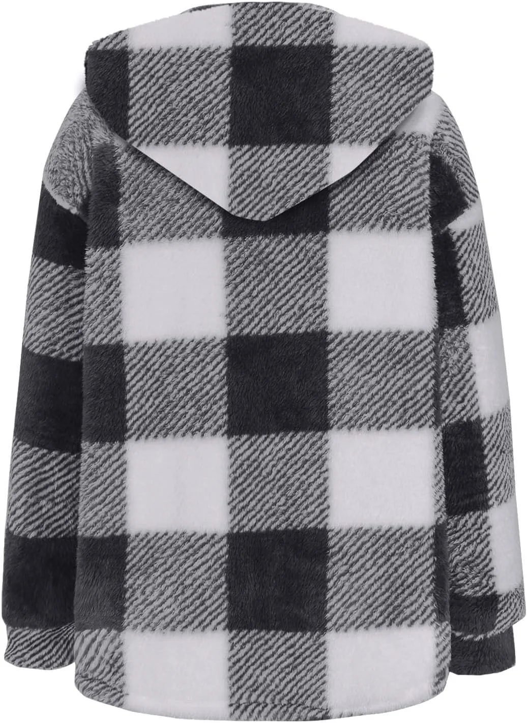 Womens Plaid Shacket Fall Jacket Fleece Lined Button Up Cardigan Plaid Lapel Casual Coats Y2K Shirt Jackets 2024