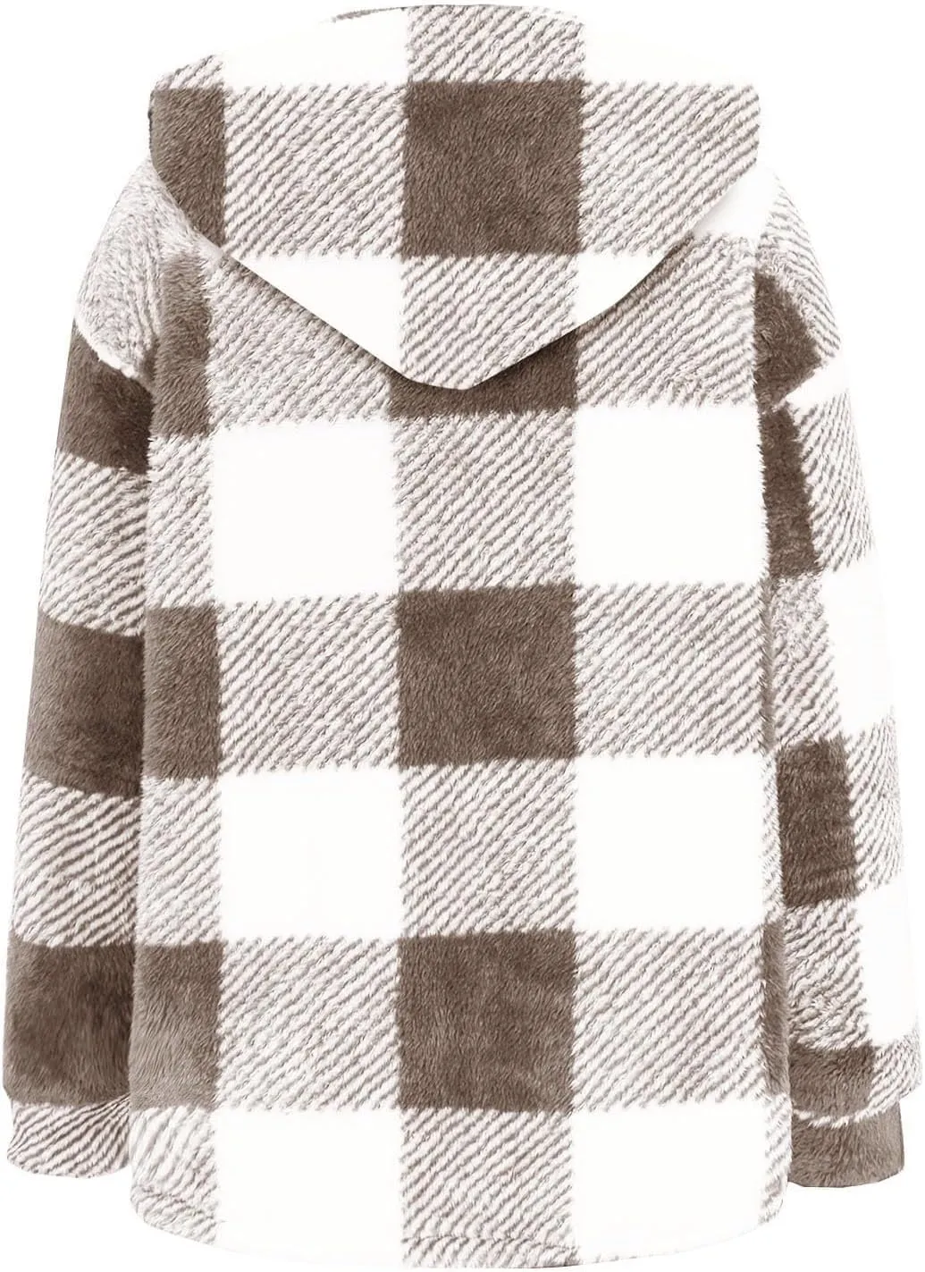 Womens Plaid Shacket Fall Jacket Fleece Lined Button Up Cardigan Plaid Lapel Casual Coats Y2K Shirt Jackets 2024