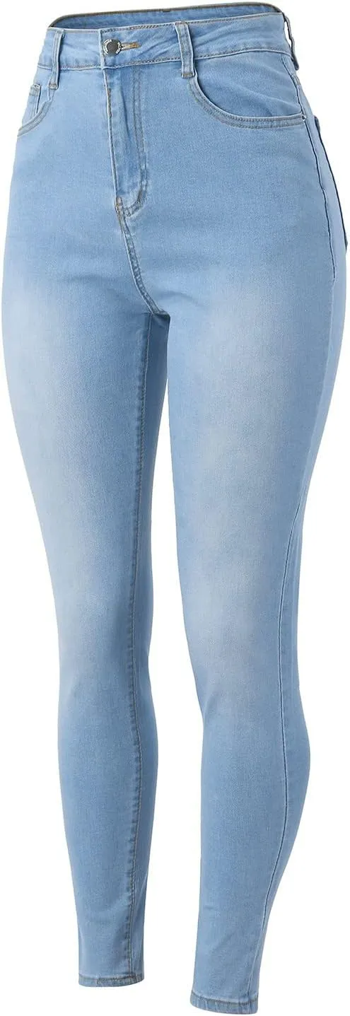 Women's Skinny Butt Lift Jeans High Waisted Stretch Slim Denim Pencil Pants 2024 Trendy Casual Trousers with Pockets