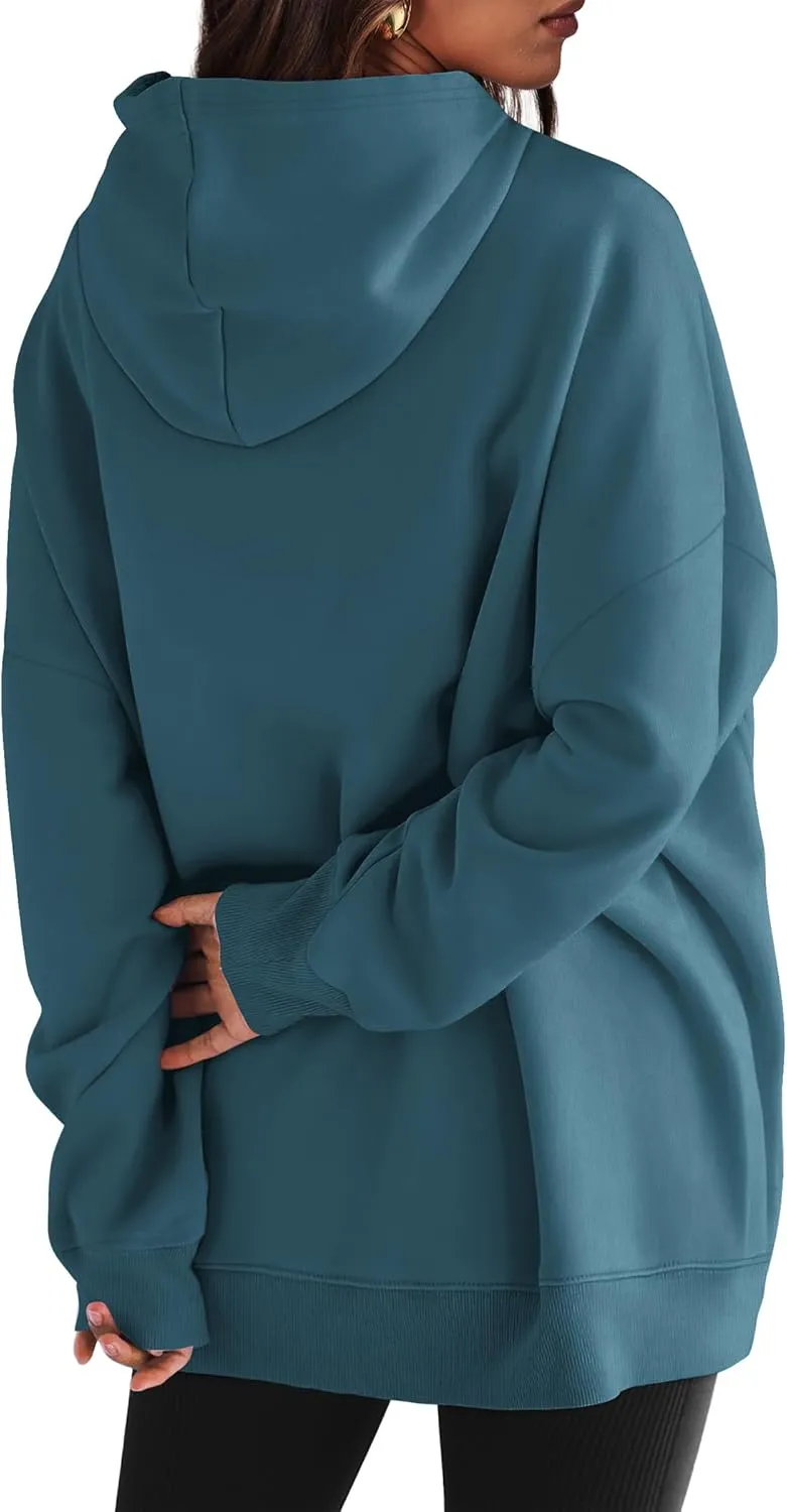 XIEERDUO Womens Oversized Hoodies Sweatshirt-Pullover Sweatshirts with Pockets Fall Outfits 2024