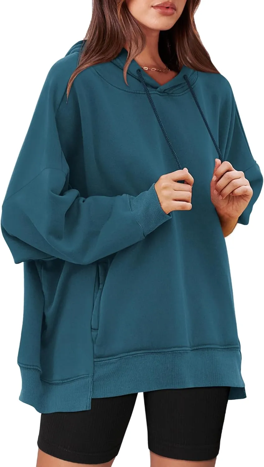 XIEERDUO Womens Oversized Hoodies Sweatshirt-Pullover Sweatshirts with Pockets Fall Outfits 2024