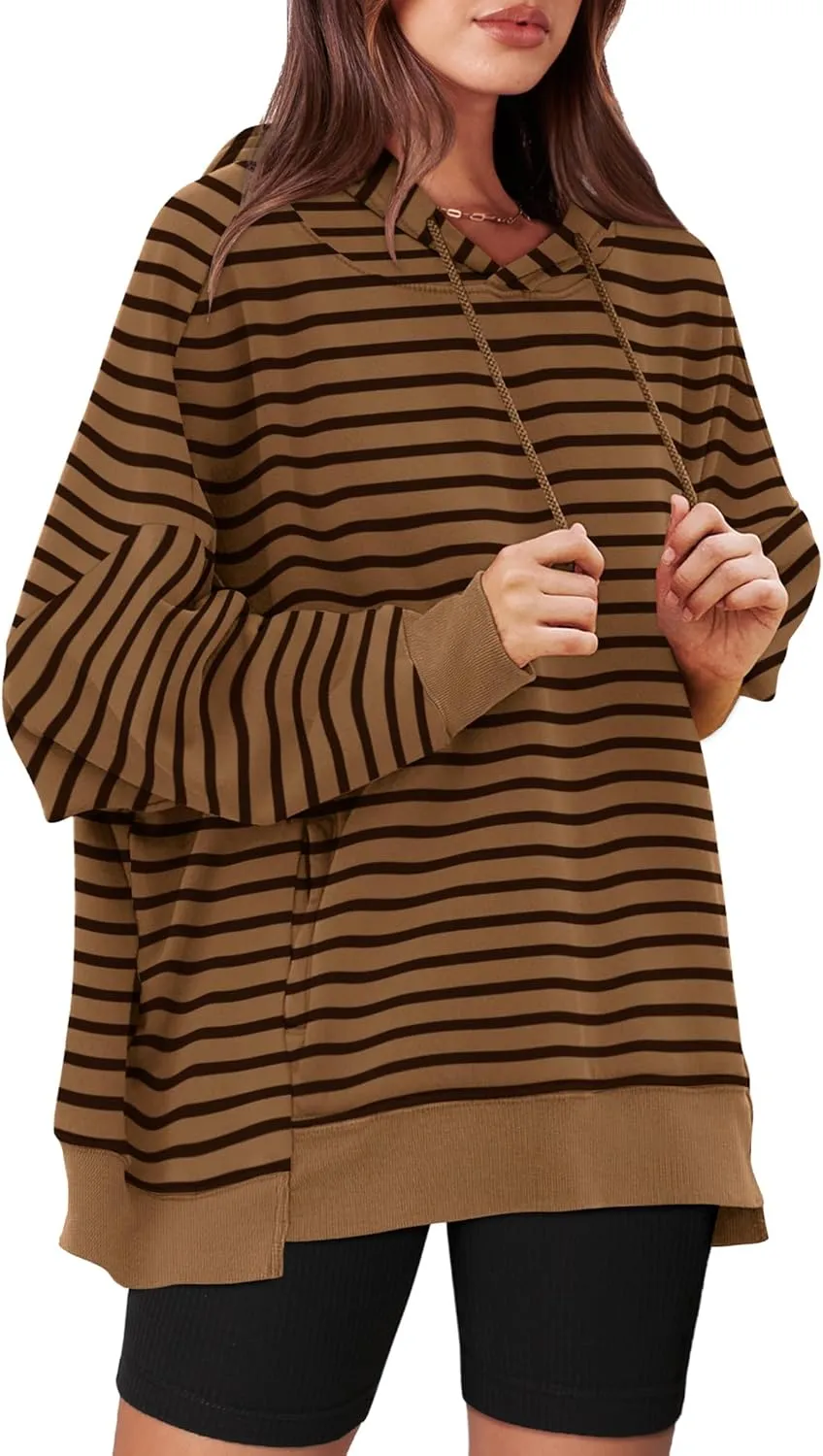 XIEERDUO Womens Oversized Hoodies Sweatshirt-Pullover Sweatshirts with Pockets Fall Outfits 2024