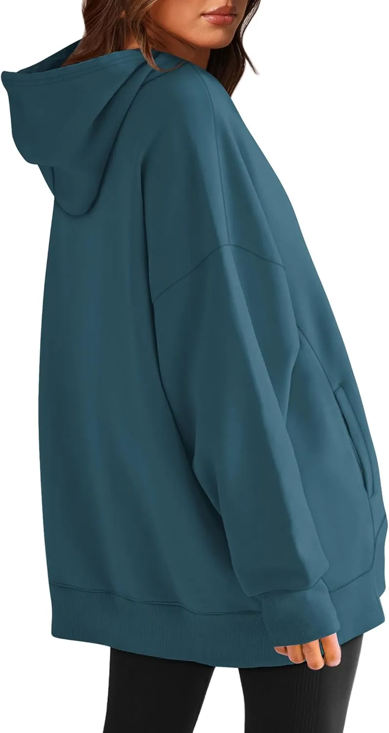 XIEERDUO Womens Oversized Hoodies Sweatshirt-Pullover Sweatshirts with Pockets Fall Outfits 2024