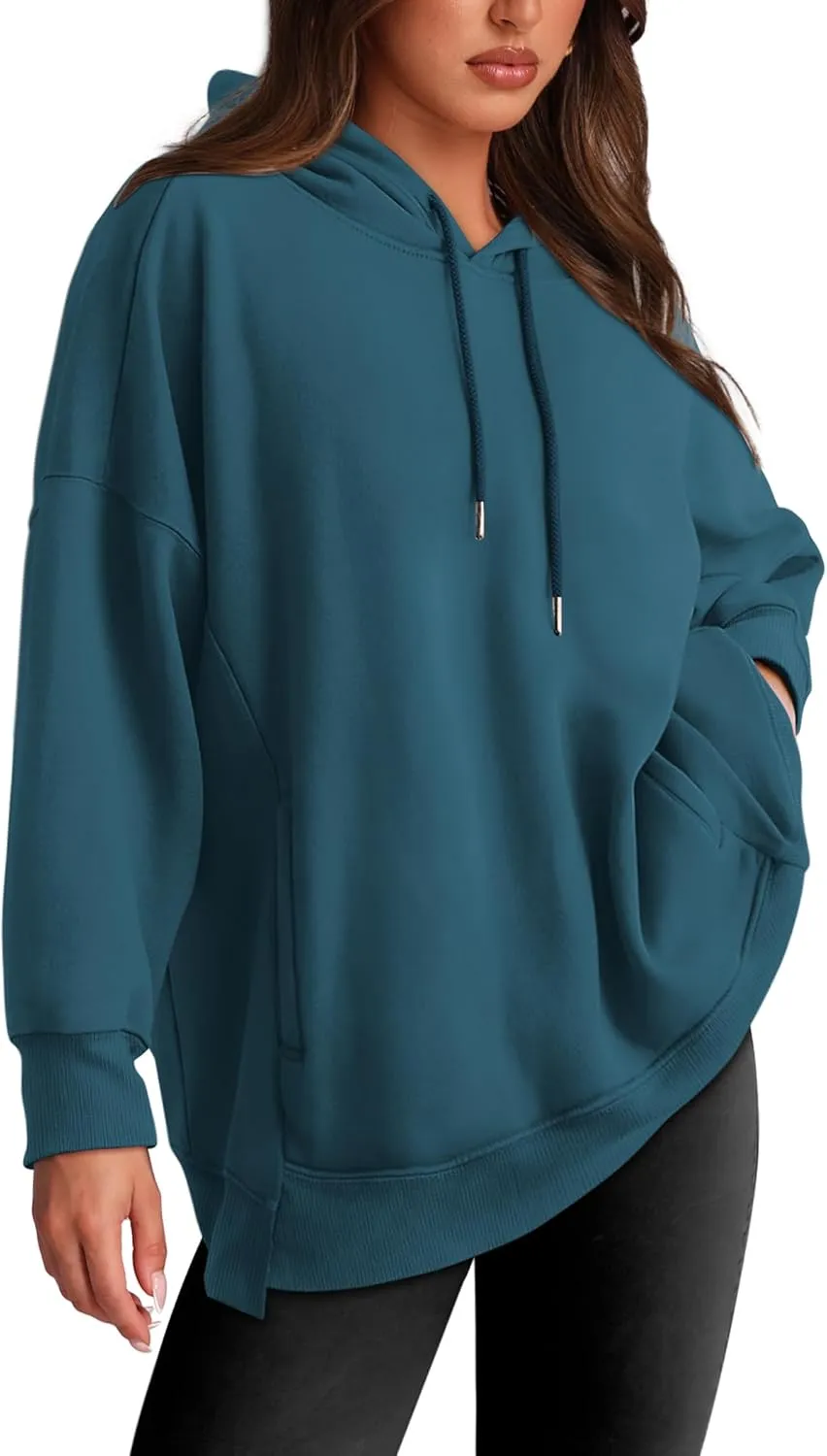 XIEERDUO Womens Oversized Hoodies Sweatshirt-Pullover Sweatshirts with Pockets Fall Outfits 2024