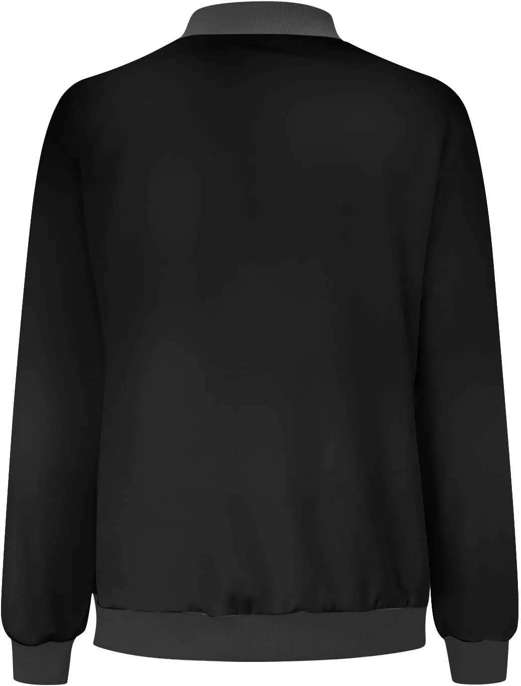 yardsong Bomber Jacket for Women Fall Lightweight Casual Coats Plus Size Zip Up Long Sleeve Windbreaker Outwear with Pockets