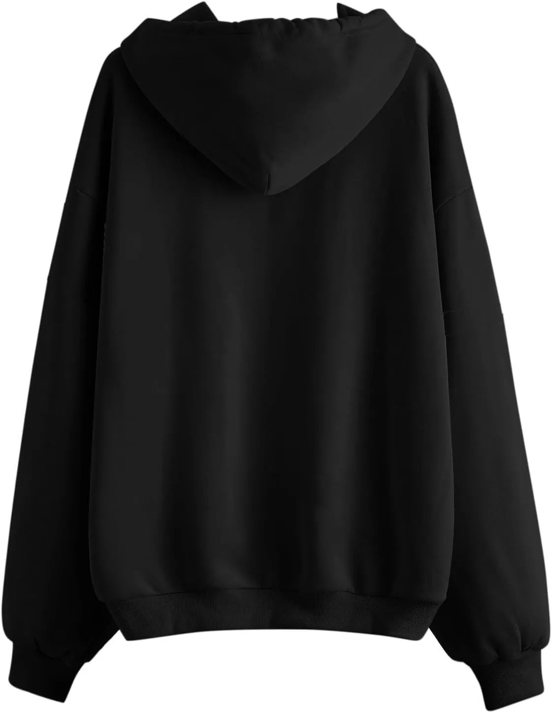 Zip Up Hoodie for Women Long Sleeve Fall Fashion Oversized Sweatshirts Fleece Y2k Jacket with Pockets 2024